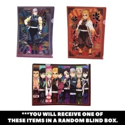 ANIPLEX OF AMERICA Demon Slayer Kimetsu No Yaiba Clear Folder Blind Box