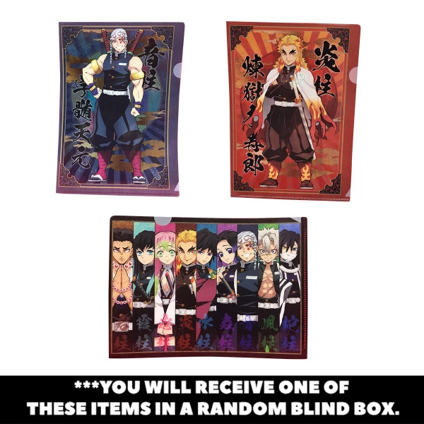 ANIPLEX OF AMERICA Demon Slayer Kimetsu No Yaiba Clear Folder Blind Box 1 ANIPLEX OF AMERICA Demon Slayer Kimetsu No Yaiba Clear Folder Blind Box