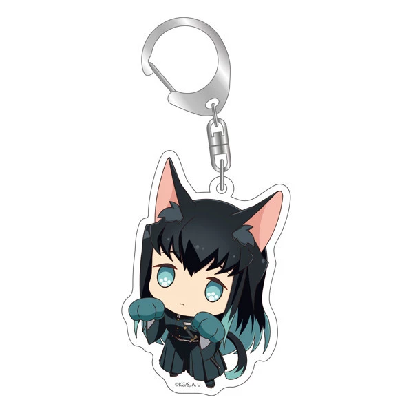 ANIPLEX OF AMERICA Demon Slayer: Muichiro Tokito Kitty Keychain 1 ANIPLEX OF AMERICA Demon Slayer: Muichiro Tokito Kitty Keychain