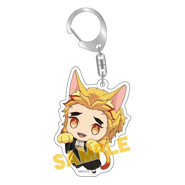 ANIPLEX OF AMERICA Demon Slayer: Senjuro Rengoku Kitty Keychain 1 ANIPLEX OF AMERICA Demon Slayer: Senjuro Rengoku Kitty Keychain
