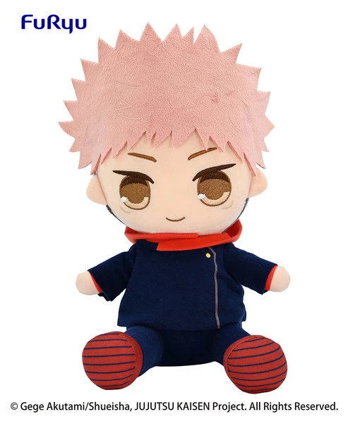 FURYU Yuji Itadori Jujutsu Kaisen Big Sitting Plush 2 FURYU Yuji Itadori Jujutsu Kaisen Big Sitting Plush - Image 2