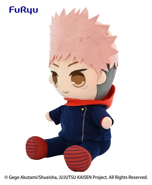 FURYU Yuji Itadori Jujutsu Kaisen Big Sitting Plush 3 FURYU Yuji Itadori Jujutsu Kaisen Big Sitting Plush - Image 3