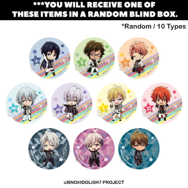 BANDAI NAMCO ARTS IDOLiSH7 Tin Button Blind Box 1 BANDAI NAMCO ARTS IDOLiSH7 Tin Button Blind Box