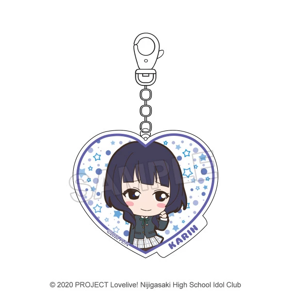 BANDAI NAMCO ARTS Love Live! Nijigasaki High School Idol Club Karin Asaka Acrylic Keychain 1 BANDAI NAMCO ARTS Love Live! Nijigasaki High School Idol Club Karin Asaka Acrylic Keychain
