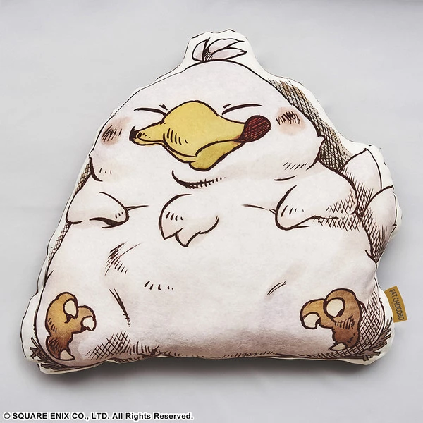 SQUARE ENIX Fat Chocobo Final Fantasy Fluffy Fluffy Die-cut Cushion 1 SQUARE ENIX Fat Chocobo Final Fantasy Fluffy Fluffy Die-cut Cushion
