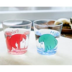 STUDIO GHIBLI Chihiro & Haku Spirited Away Benelic Glass Set -Anime peripheral Sales Store 4990593382996 drinkware chihiro and haku spirted away benelic pair glasses set altb