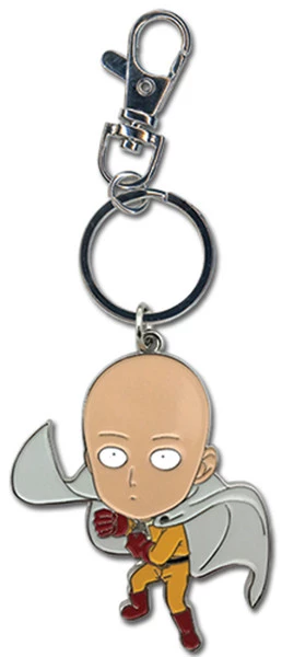 GREAT EASTERN Winding Up Saitama One-Punch Man Metal Keychain 1 GREAT EASTERN Winding Up Saitama One-Punch Man Metal Keychain