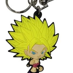 GREAT EASTERN Super Saiyan Caulifla Dragon Ball Super PVC Keychain