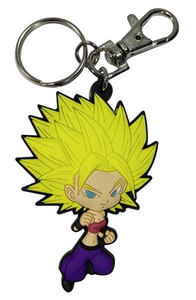 GREAT EASTERN Super Saiyan Caulifla Dragon Ball Super PVC Keychain 1 GREAT EASTERN Super Saiyan Caulifla Dragon Ball Super PVC Keychain