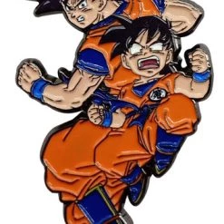 GREAT EASTERN Goku And Gohan Attack Pose Dragon Ball Z Enamel Pin