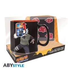 ABYSSE Kakashi & Itachi Sharingan Showdown Naruto Shippuden Heat Change Mug And Coaster Gift Set