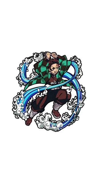 Tanjiro Kamado Water Breathing Demon Slayer FiGPiN 1 Tanjiro Kamado Water Breathing Demon Slayer FiGPiN