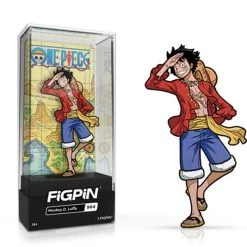 Monkey D Luffy Salute One Piece FiGPiN -Anime peripheral Sales Store 810090372266 merchandise monkey d luffy salute one piece figpin altc